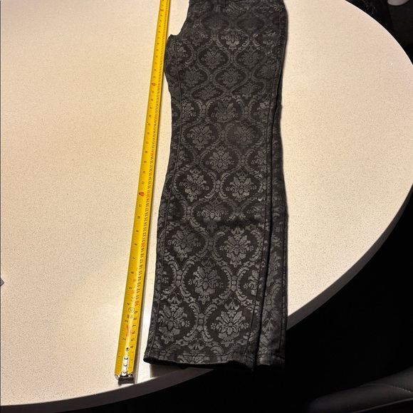 Current/Elliott The Ankle Skinny Black Brocade 26 - Picture 15 of 16